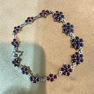 Bohemian Garnet Rosette
Bracelet